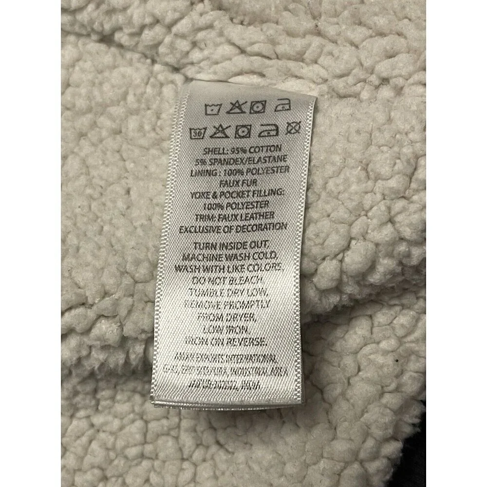 Tommy Bahama Kid's Medium 7-8 Years Gray Full Zip Sweatshirt Faux Fur Lined